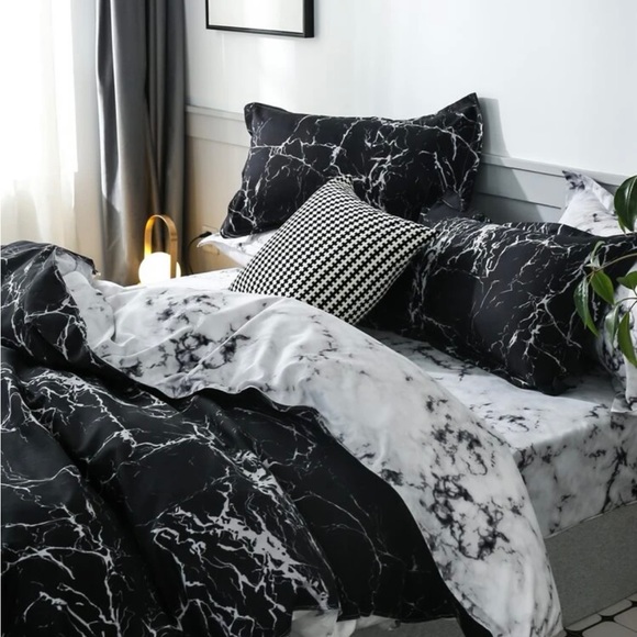 Bedding cover black & white reversible - Picture 3 of 4